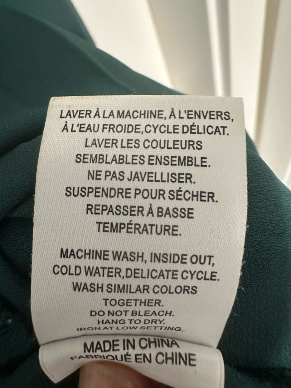 Penningtons Teal Pleated Button-Front Tie-Neck Blouse - Picture 13 of 13